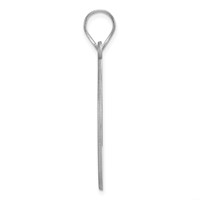 SS Rhodium-plated Brushed I Love You to the Moon Pendant view 2