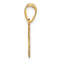 Sterling Silver Gold-plated Personalized Football Pendant view 2