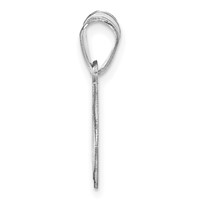10K White Gold Personalized Football Pendant view 3