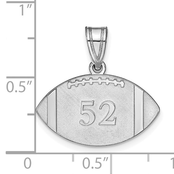 Football Number And Name Pendant