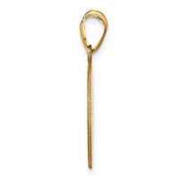 14K Yellow Gold Personalized Volleyball Pendant view 2