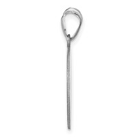 14K White Gold Personalized Volleyball Pendant view 2