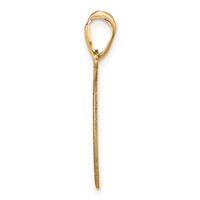 Sterling Silver Gold-plated Personalized Baseball Pendant view 2