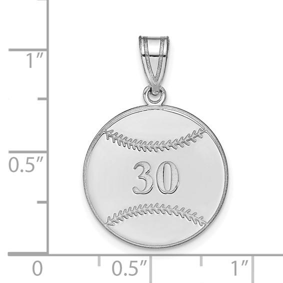 Personalized Baseball Number And Name Pendants