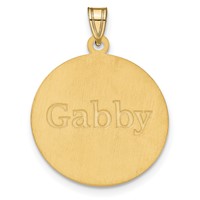 Sterling Silver Gold-plated Personalized Soccer Pendant view 3