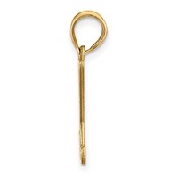 Sterling Silver Gold-plated Personalized Hockey Pendant view 2