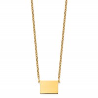 Sterling Silver Gold-plated Colorado State Necklace view 2
