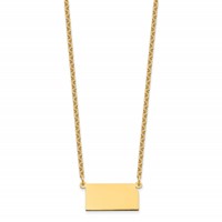 Sterling Silver Gold-plated Kansas State Necklace view 2