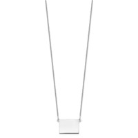 14K White Gold Colorado State Necklace view 2