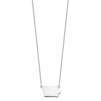 14KW Iowa State Necklace view 2