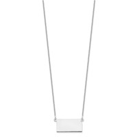 14K White Gold Kansas State Necklace view 2