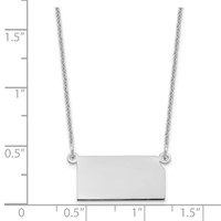 14K White Gold Kansas State Necklace view 3