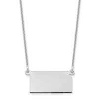 14K White Gold Kansas State Necklace view 1