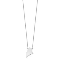 14KW Maine State Necklace view 2