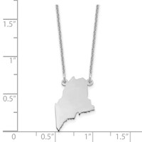 14KW Maine State Necklace view 3