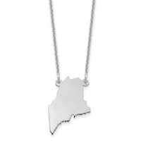 14KW Maine State Necklace view 1
