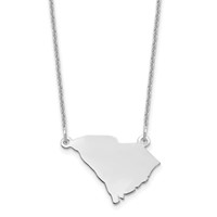 14KW South Carolina State Necklace view 1