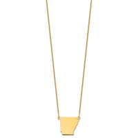 14KY Arkansas State Necklace view 2