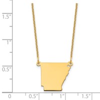 14KY Arkansas State Necklace view 3