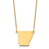 14KY Arkansas State Necklace view 1