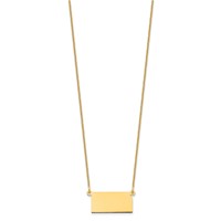 14K Yellow Gold Kansas State Necklace view 2