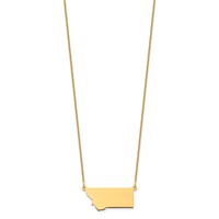 14KY Montana State Necklace view 2