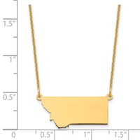 14KY Montana State Necklace view 3