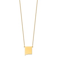 14K Yellow Gold New Mexico State Necklace view 2