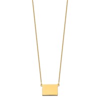 14K Yellow Gold Wyoming State Necklace view 2