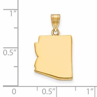14KY Arizona State Pendant view 2