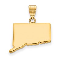 14KY Connecticut State Pendant view 1