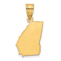 14K Yellow Gold Georgia State Pendant view 4