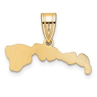 14K Yellow Gold Hawaii State Pendant view 4