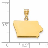 14KY Iowa State Pendant view 2