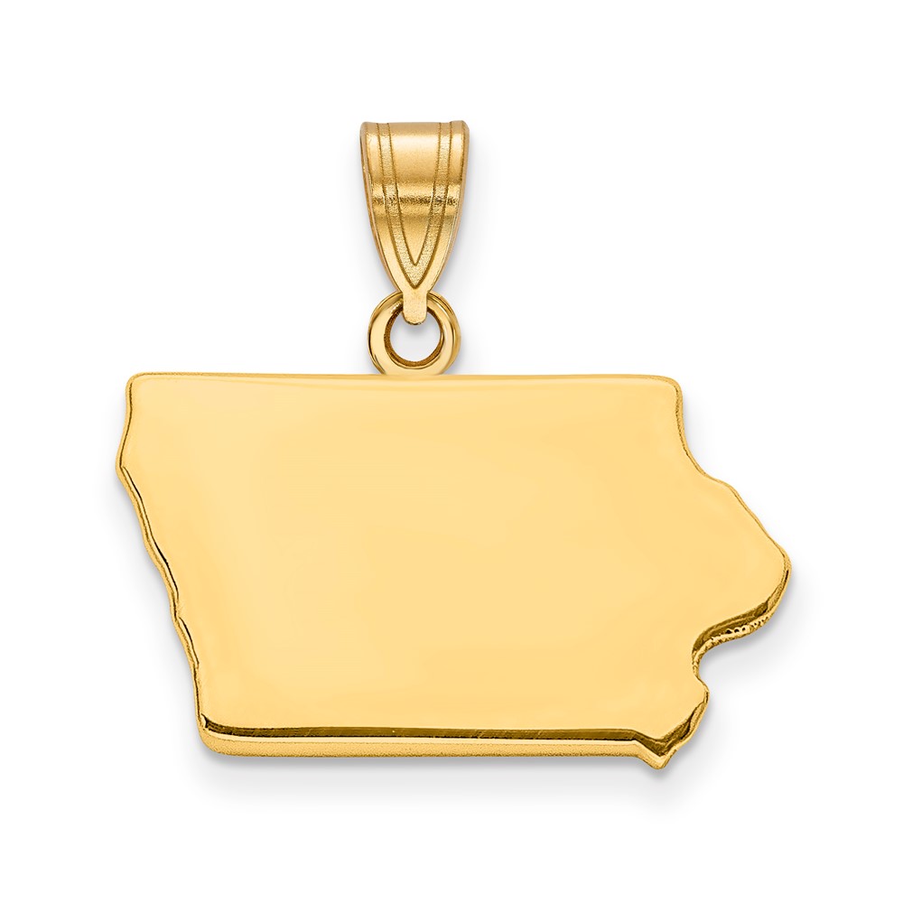 14KY Iowa State Pendant