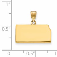 14KY Kansas State Pendant view 2