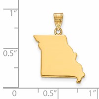 14KY Missouri State Pendant view 2