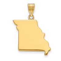 14KY Missouri State Pendant view 1