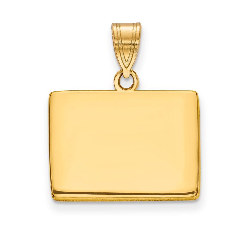 14K Yellow Gold Wyoming State Pendant