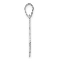 Sterling Silver Rhodium-plated Alabama State Pendant view 2