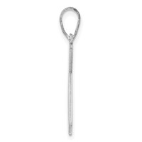 14K White Gold California State Pendant view 2