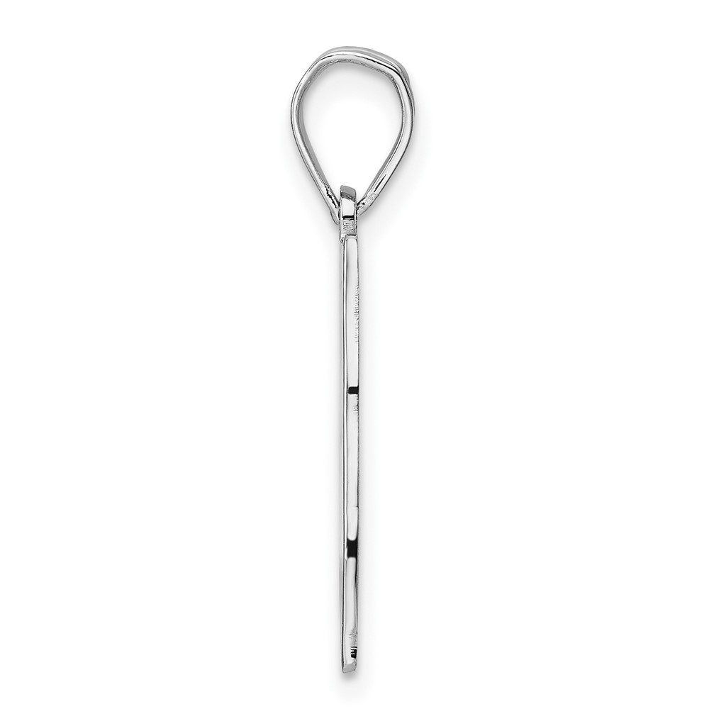 Sterling Silver/Rhodium-plated Florida State Pendant (XNA707SS-FL)