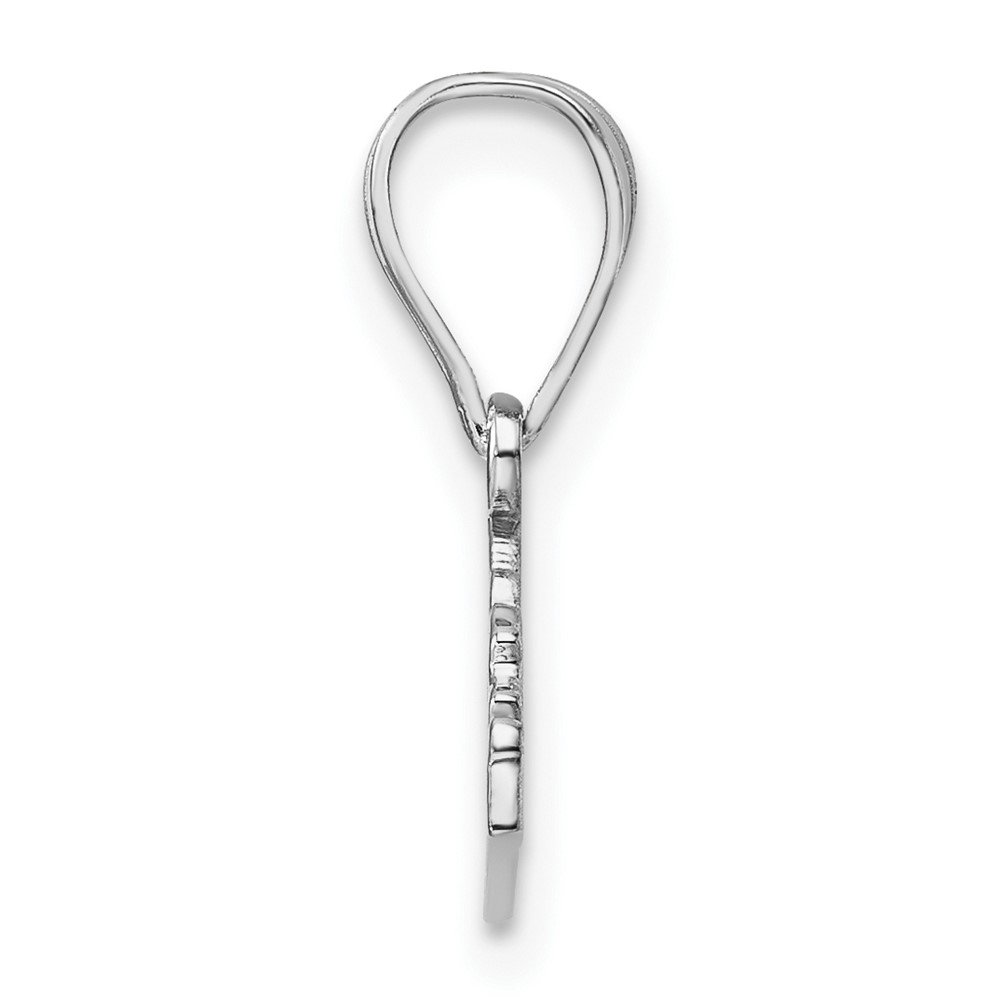 Sterling Silver/Rhodium-plated Kentucky State Pendant (XNA707SS-KY)