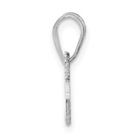 14K White Gold Massachusetts State Pendant view 2