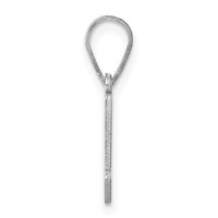Sterling Silver Rhodium-plated Maryland State Pendant view 2