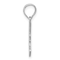 Sterling Silver Rhodium-plated Minnesota State Pendant view 2