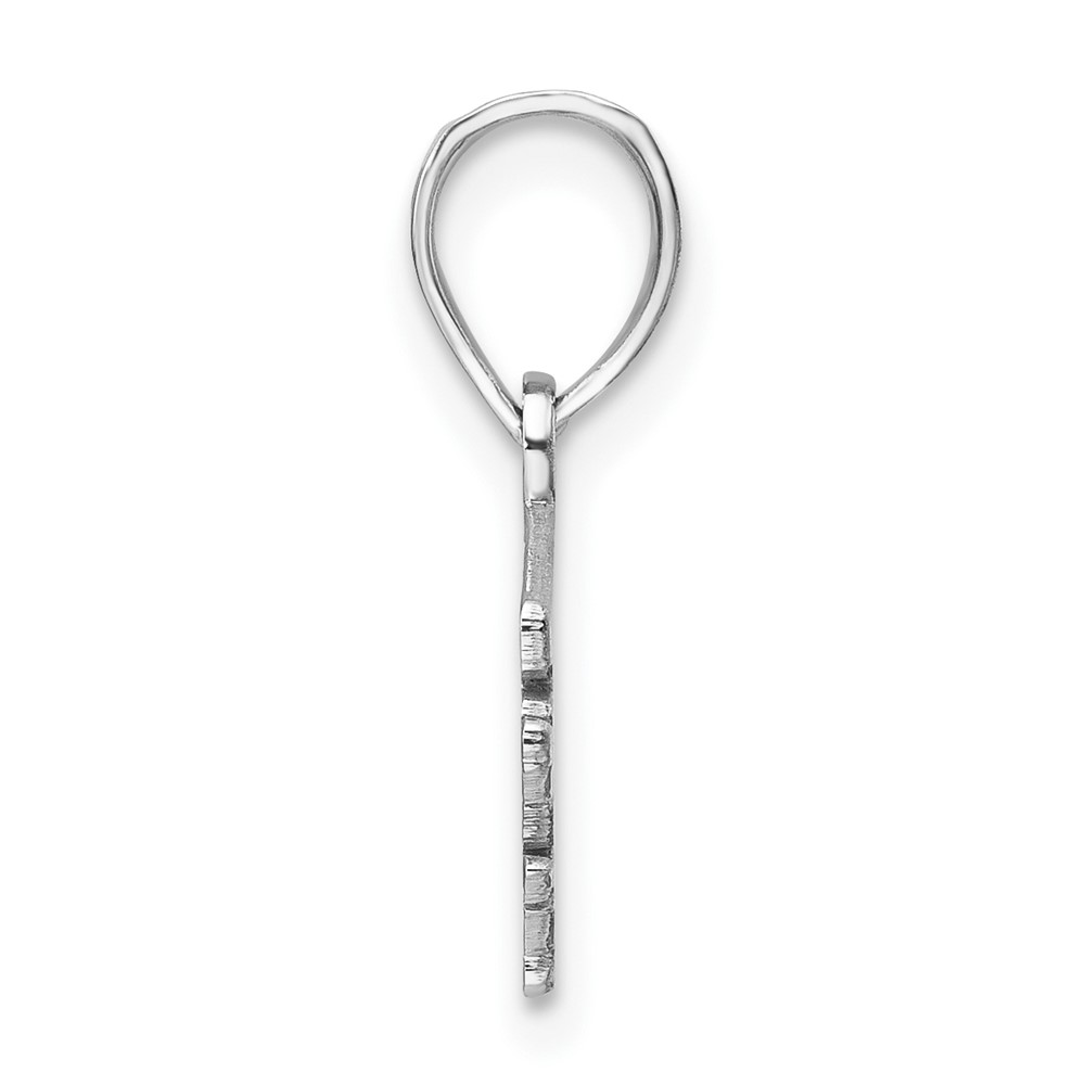 Sterling Silver/Rhodium-plated North Carolina State Pendant (XNA707SS-NC)