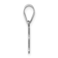 14K White Gold North Dakota State Pendant view 2
