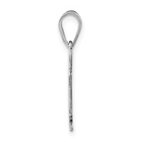 14K White Gold New York State Pendant view 2