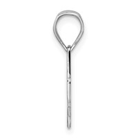 14K White Gold Ohio State Pendant view 2